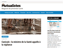 Tablet Screenshot of mutualistes.com